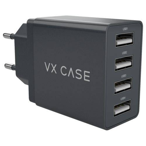 Adaptador de Carga Vx Case com 4 Portas Usb