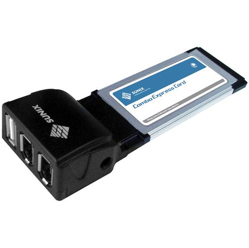Adaptador Express Card C/ 2 Portas 1394A e 1 USB 2.0 Sunix