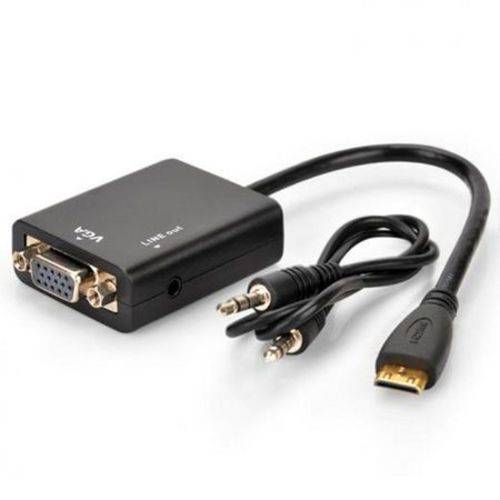 Adaptador HDMI Conversor HDMI X VGA com Audio 15 Cm