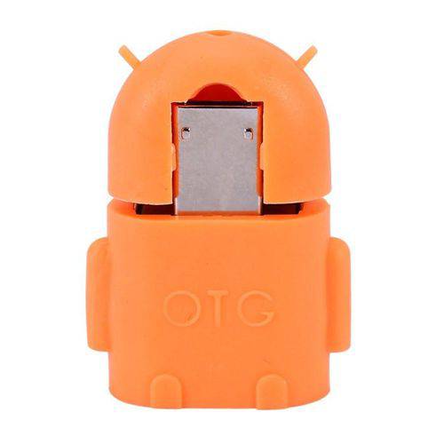 Adaptador Micro USB OTG X USB Android Laranja