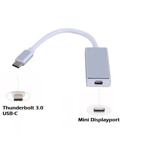 Adaptador USB-c Tipo C Thunderbolt 3.0 Mini Displayport 4k Cinema Display