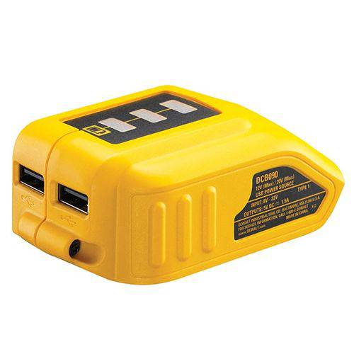 Adaptador USB Carregador Bateria Power Bank Dcb090 - Dewalt