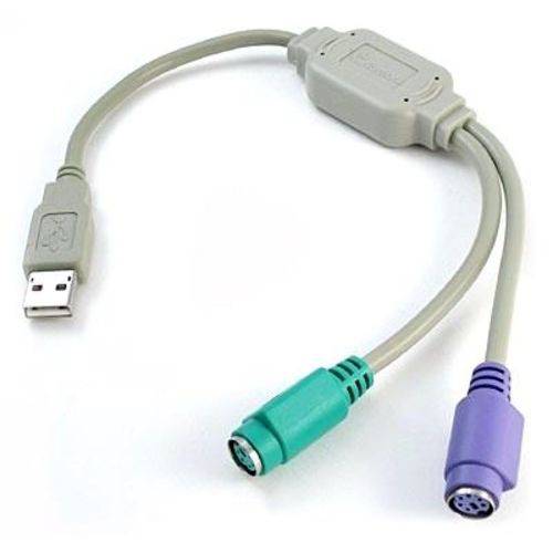 Adaptador USB (M) X 2 PS2 (F)