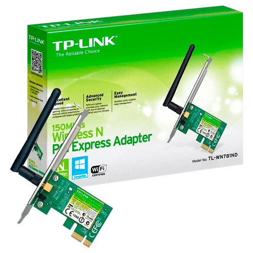 Adaptador Wireless PCI-E 150MBPS TP Link TL-WN781ND