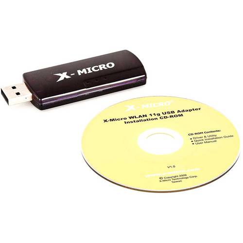 Adaptador X-Micro Wireless USB 11g 54Mbps - Preto