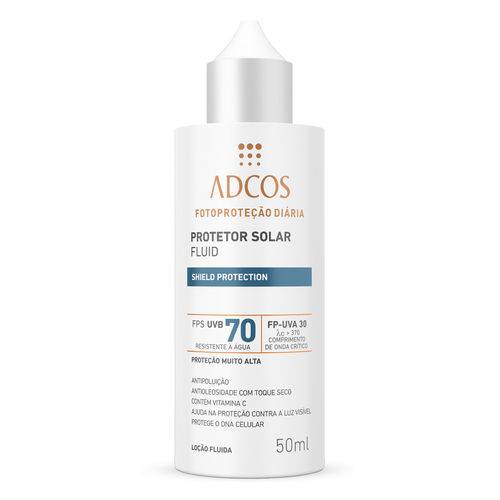 Adcos PROTETOR SOLAR SHIELD PROTECTION FPS 70 FLUID INCOLOR 50ml