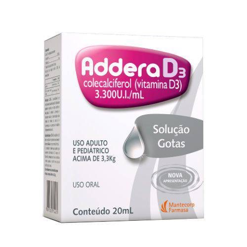 Addera D3 Colecalciferol 3300ui/ml 20ml
