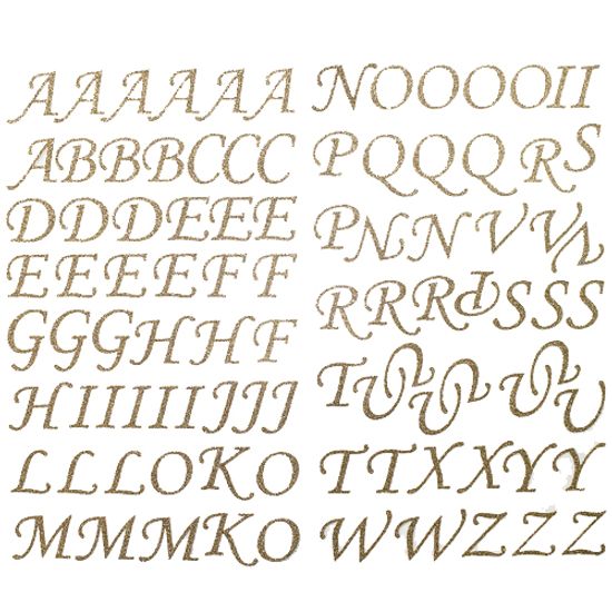 Adesivo Alfabeto Glitter Maiusc Historia Dourado Ad1272 - Toke e Crie By Flavia Terzi