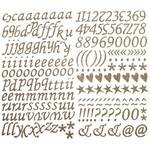 Adesivo Alfabeto Glitter Minusc Historia Dourado Ad1273 - Toke e Crie By Flavia Terzi