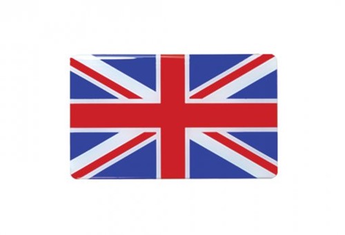 Adesivo Bandeira Resinada Inglaterra (6x4) 2121