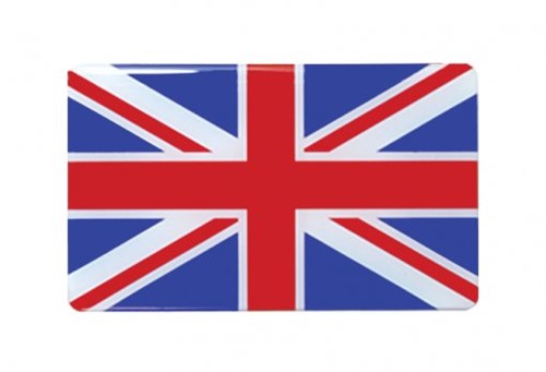 Adesivo Bandeira Resinada Inglaterra (9x4,5) 2121G
