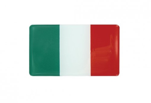 Adesivo Bandeira Resinada Itália (6x4) 2115