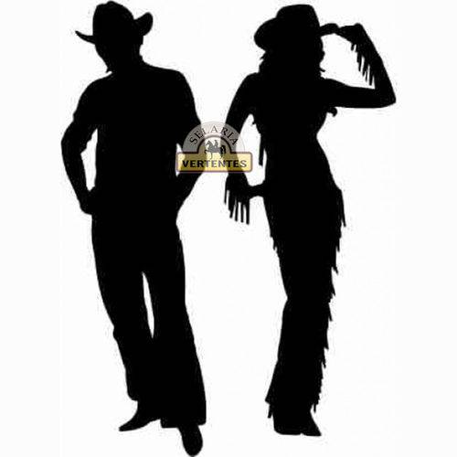 Adesivo Cowboy e Cowgirl Sv2054