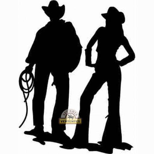 Adesivo Cowboy e Cowgirl Sv2055