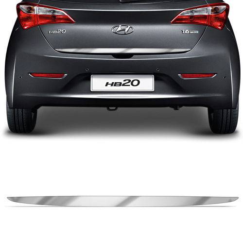 Adesivo Cromado Resinado Traseira Porta Malas Hyundai Hb20 2012 a 2018 Excelente Fixação