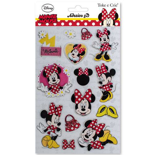 Adesivo 3d Disney Toke e Crie Minnie Mouse - 19578 - Add02