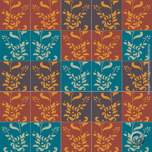 Adesivo de Azulejo Arbustos 3 15x15