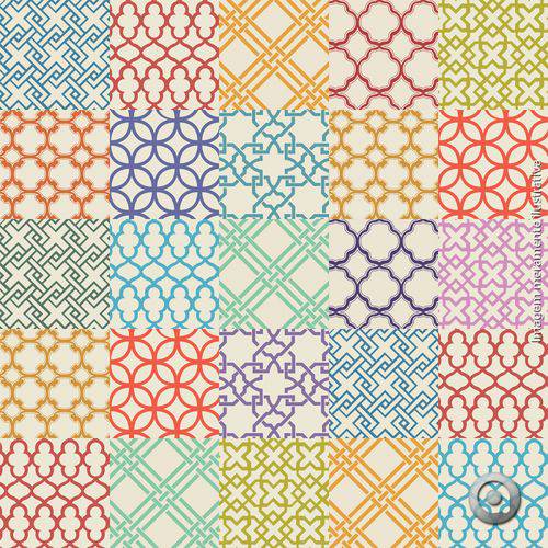 Adesivo de Azulejo Geométrico Colorido com Bege 15x15