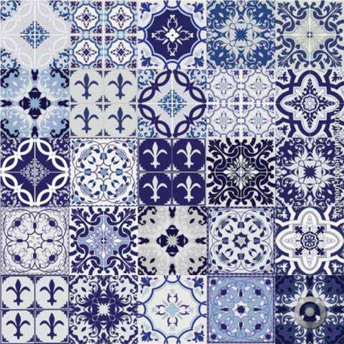 Adesivo de Azulejo Mix Azul 15x15