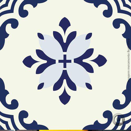 Adesivo de Azulejo Português 06 15x15
