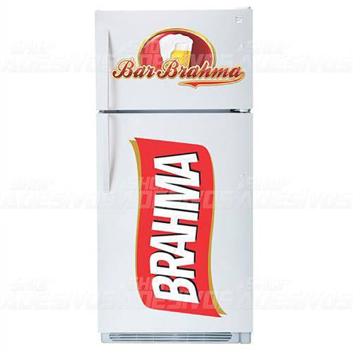 Adesivo de Geladeira Cerveja Brahma