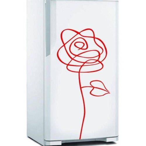 Adesivo de Geladeira Rosa / Flor