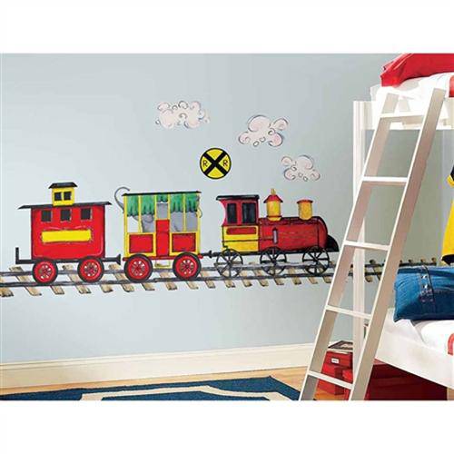 Adesivo de Parede All Aboard Peel Stick Megapack Wall Decals Roommates
