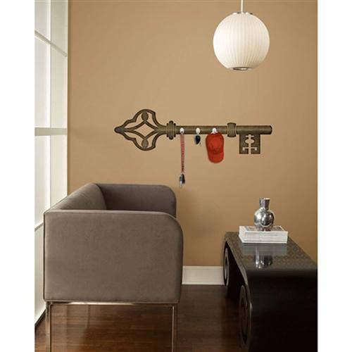 Adesivo de Parede Antique Key Wall Decals With Hooks Roommates
