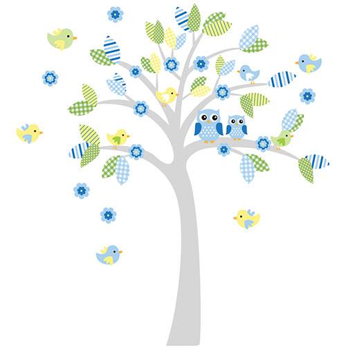 Adesivo de Parede Árvore para Quarto Infantil Candy Tree Menino Stixx Adesivos Criativos Colorido (216,7x207cm)