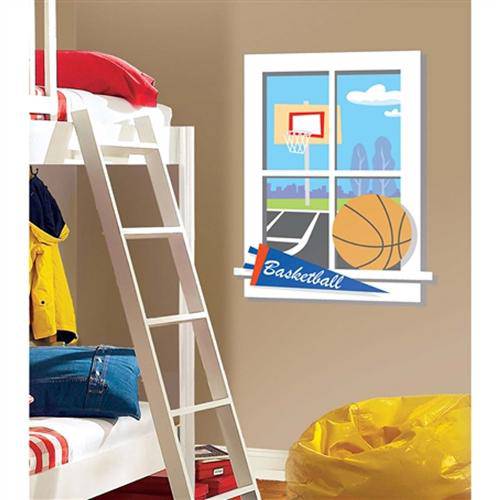 Adesivo de Parede Backyard Basketball Peel Stick Window Roommates