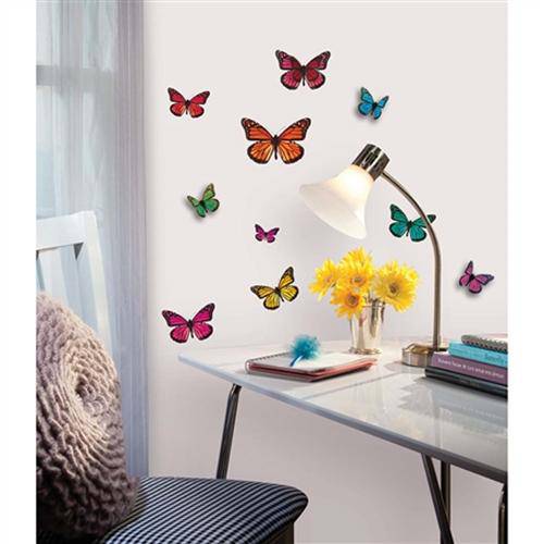 Adesivo de Parede Butterfly 3-D Wall Decals Roommates