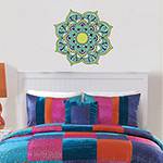 Adesivo de Parede Decorativo Stixx Mandala Nature Colorido (60x60cm)