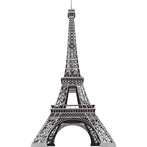 Adesivo de Parede Eiffel Tower Peel & Stick Giant Wall Decal Roommates Preto e Cinza (101,6x45,7cm)