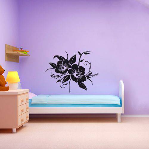 Adesivo de Parede Flor Orquídeas - Pequeno 48x38cm