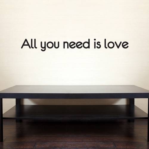 Adesivo de Parede Frase - All You Need Is Love - 020fr