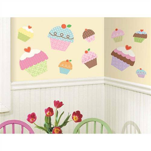 Adesivo de Parede Happi Cupcake Giant Wall Decals Roommates