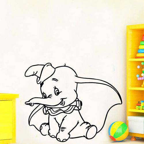 Adesivo de Parede Infantil Baby Dumbo