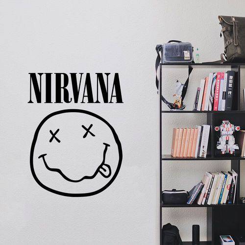 Adesivo de Parede Logo Banda Nirvana Preto