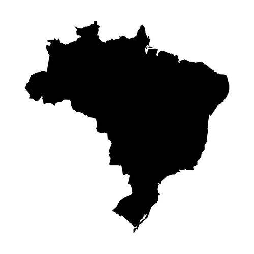 Adesivo de Parede Lousa Brasil 55x57cm para Giz