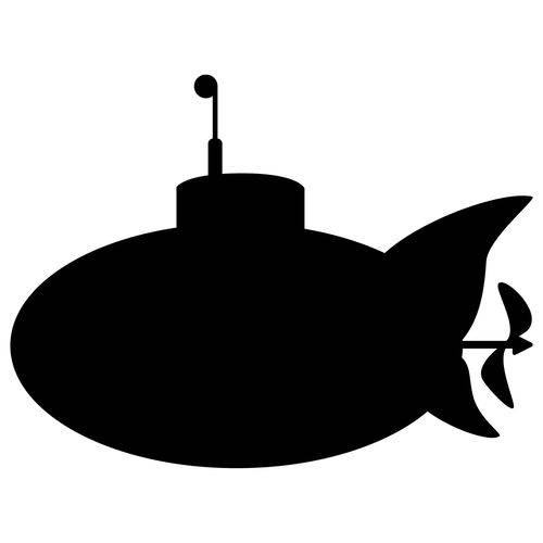 Adesivo de Parede Lousa Submarino 55x73cm