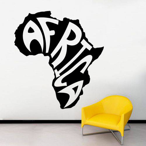 Adesivo de Parede Mapa Africa