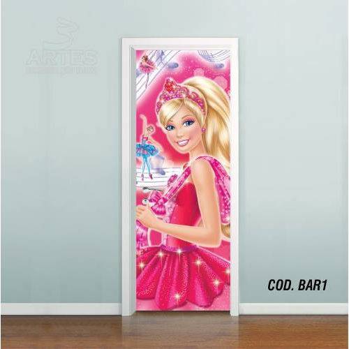 Adesivo de Porta Barbie Sapatilhas Magica #01
