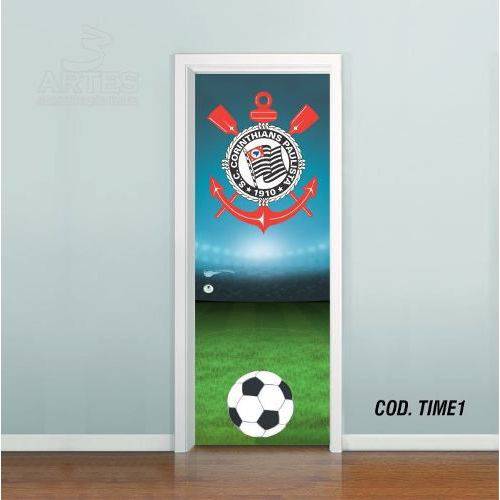 Adesivo de Porta Futebol Corinthians