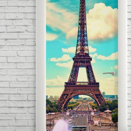 Adesivo de Porta Paris Torre Eiffel