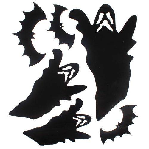 Adesivo de Vinil Fantasma Halloween - 6 Unidades