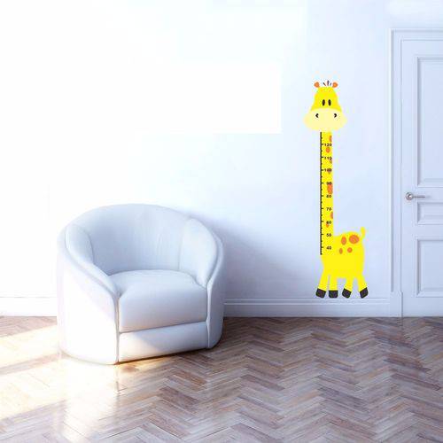 Adesivo Decoração Girafa Métrica Quarto Infantil