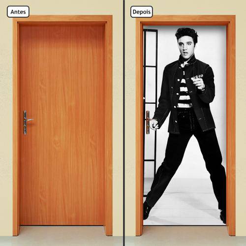 Adesivo Decorativo de Porta - Elvis Presley - 147cnpt