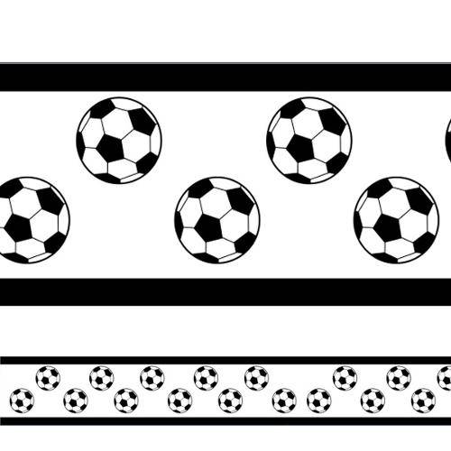 Adesivo Decorativo Faixa Bola de Futebol