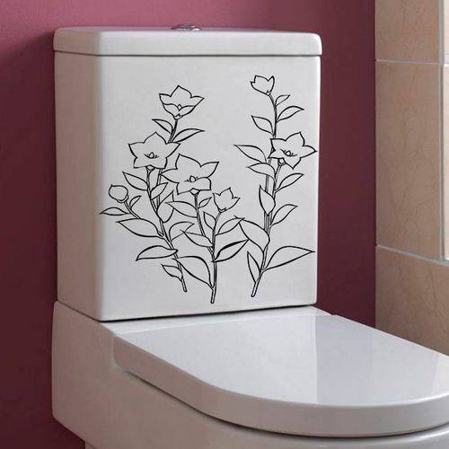 Adesivo Decorativo para Banheiro Floral Encanto