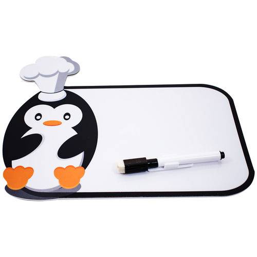 Adesivo Decorativo Pinguim Quadro Escrever 21x14cm